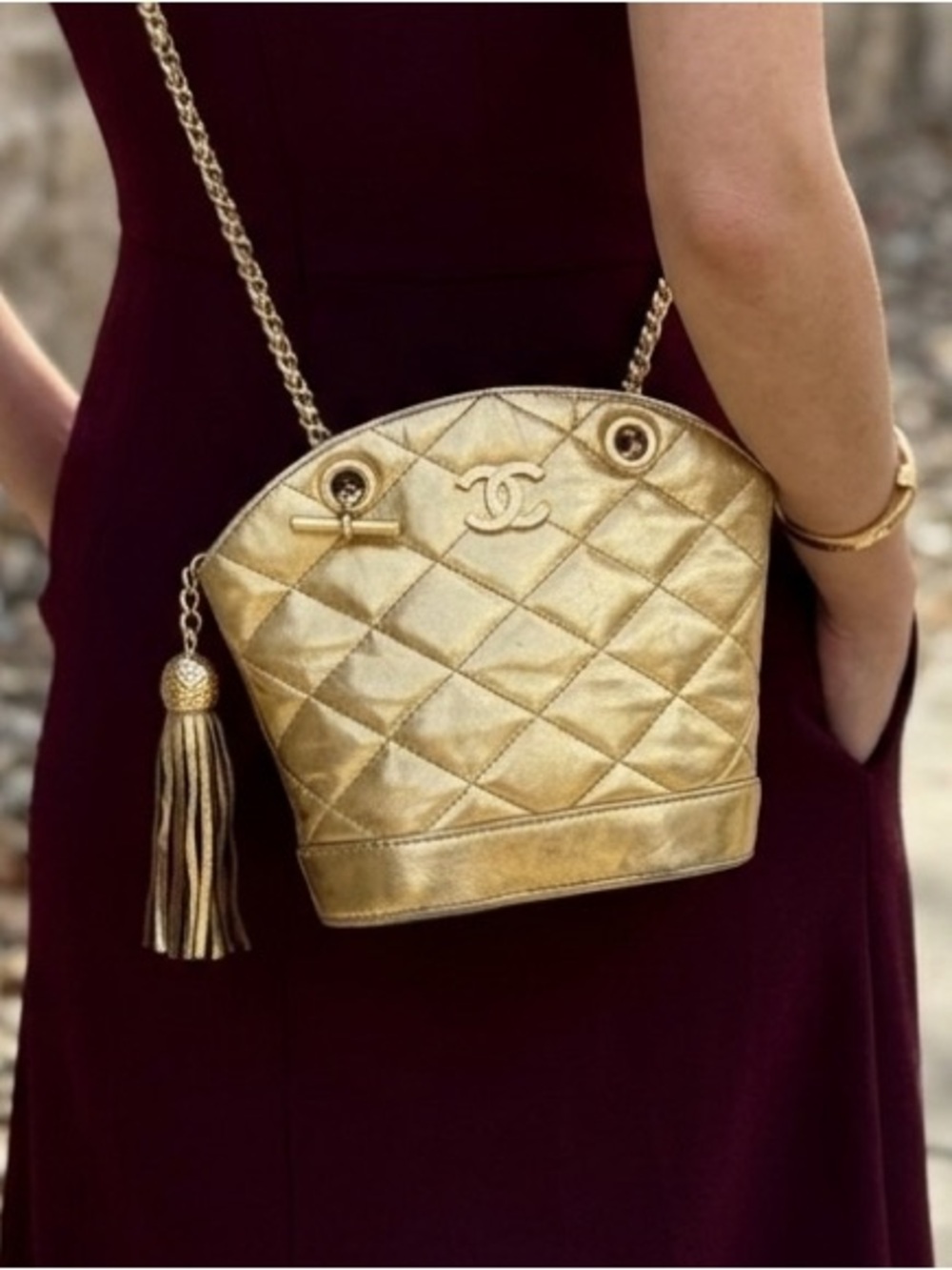 CHANEL Quilted Leather Crossbody Bag